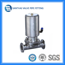 China Pneumatic Diaphragm Valve with Clamped End